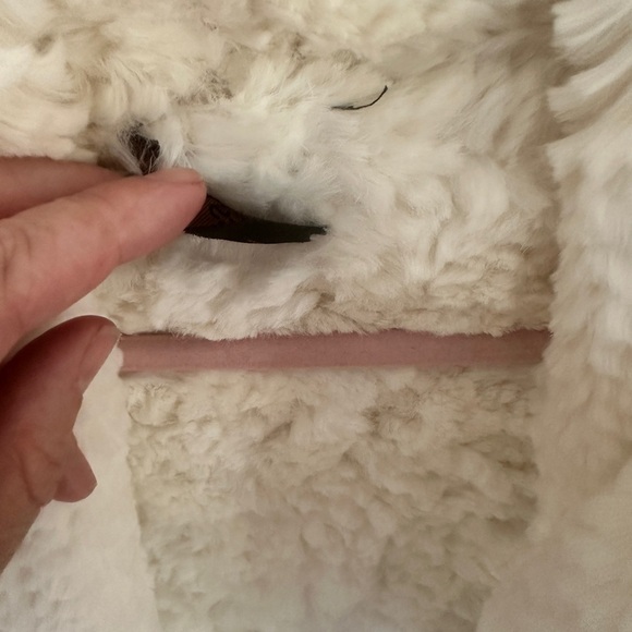 Women's Cream Teddy Jacket - Picture 8 of 8